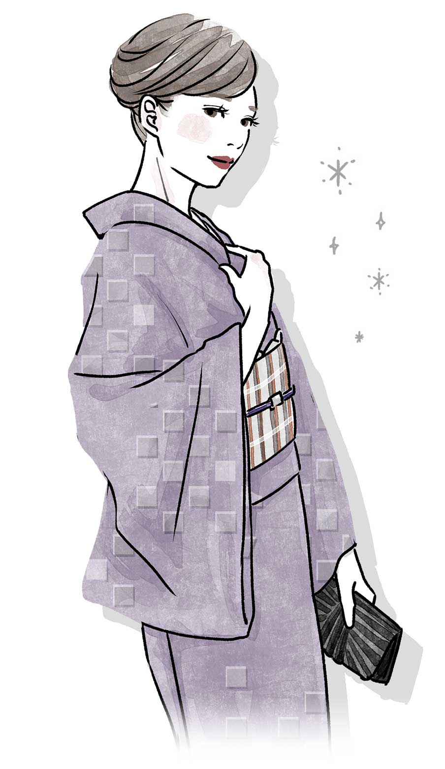 天真爛漫きもの美人