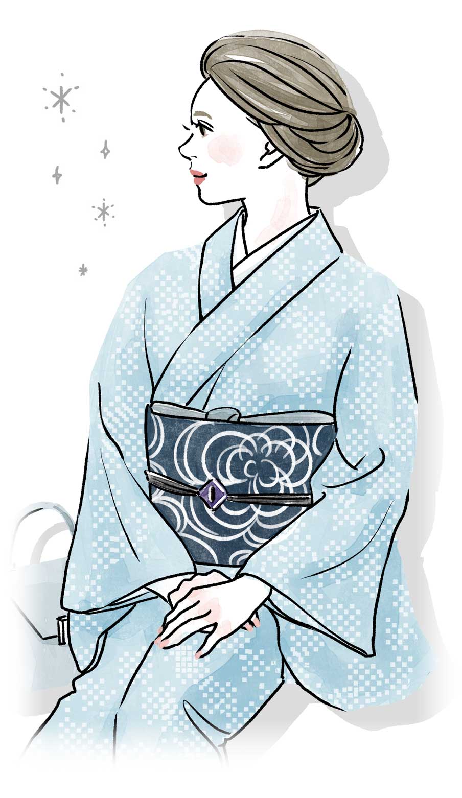 博識系きもの美人